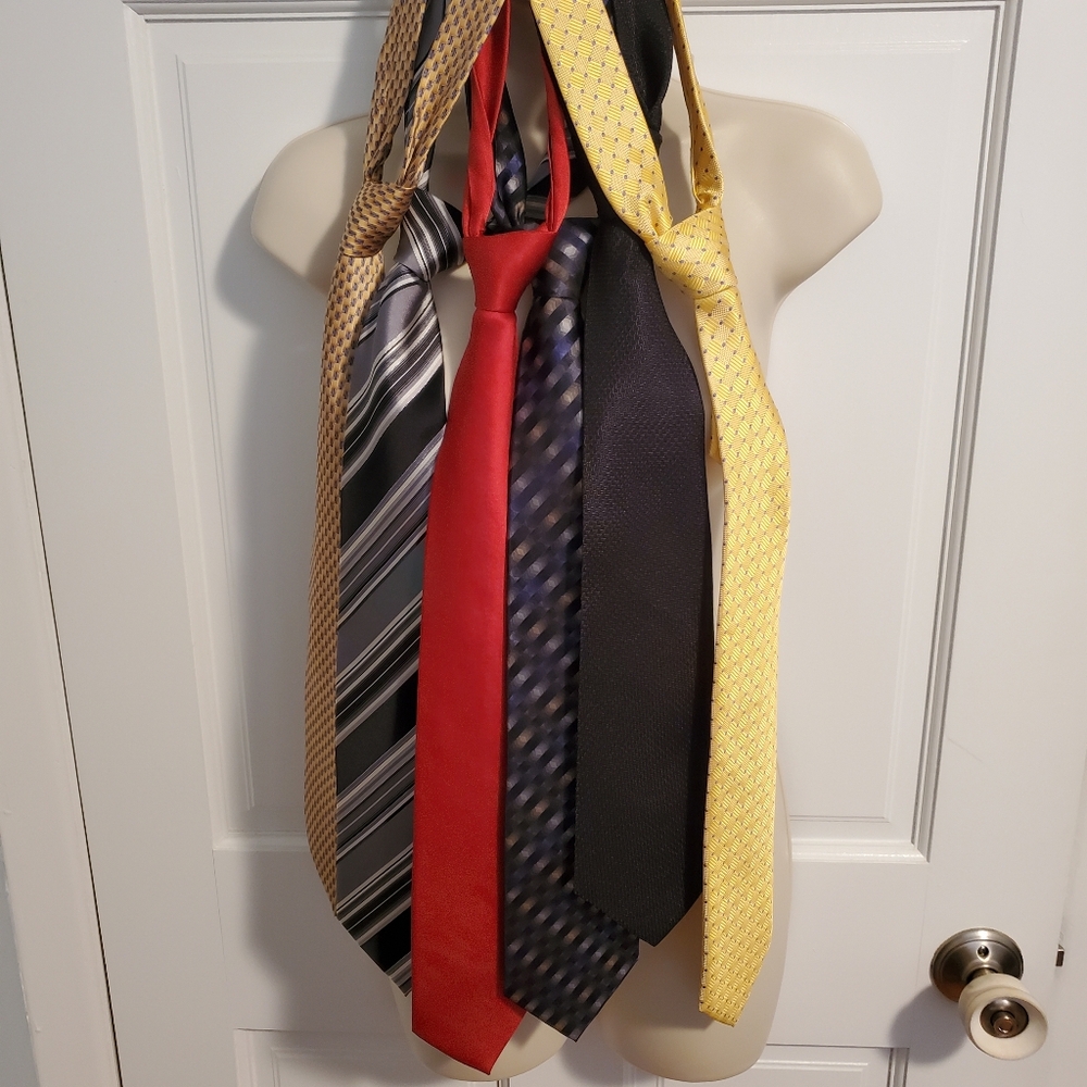 Men's Ties Set Of 6 Assorted - Picture 2 of 6